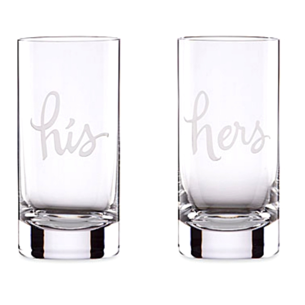 Kate Spade His and Hers Hiball Glasses